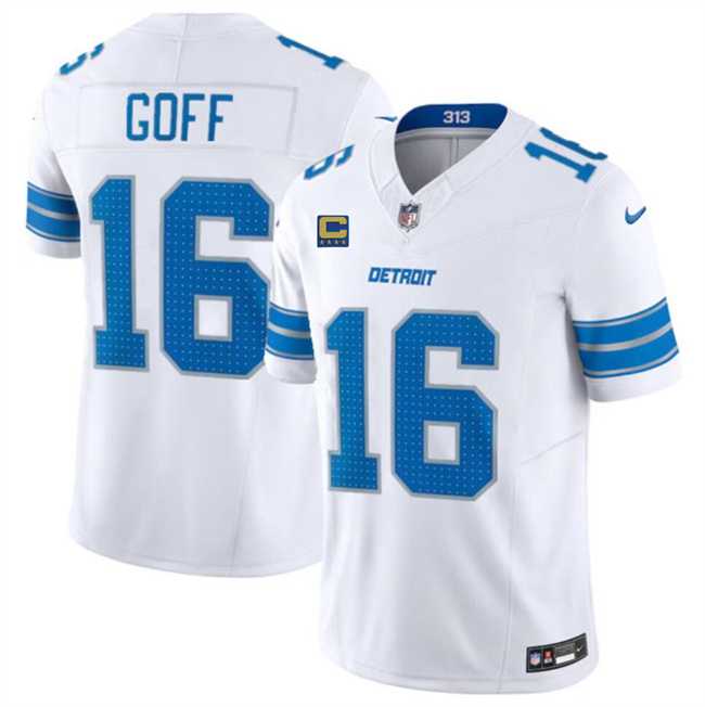 Men & Women & Youth Detroit Lions #16 Jared Goff White 2024 F.U.S.E. With 4-Star C Patch Vapor Limited Stitched Jersey,We sell and wholesale Men & Women & Youth Detroit Lions #16 Jared Goff White 2024 F.U.S.E. With 4-Star C Patch Vapor Limited Stitched Jersey on line form chian!
